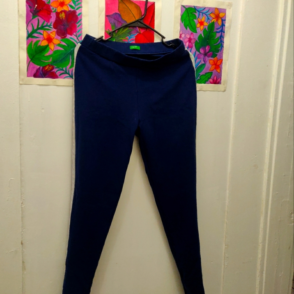UCB Blue Embellished Panel Leggings